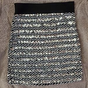 Sequin Mini Skirt